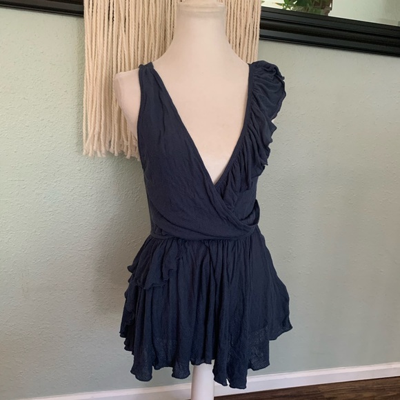 Free People sleeveless cross front top - Picture 1 of 8